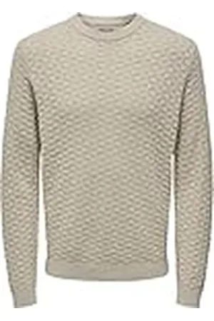Only & Sons ONSKALLA REG 12 STRUC Crew Knit NOOS, , XS