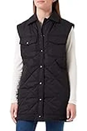SELECTED SelectedFemme Dam SLFTINNA Long Quilted B NOOS Vest, , 38