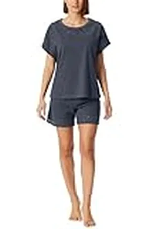 Schiesser Dam pyjamas korta byxor kortärmad casual nattkläder pyjamasunderdel, , 46, , 46