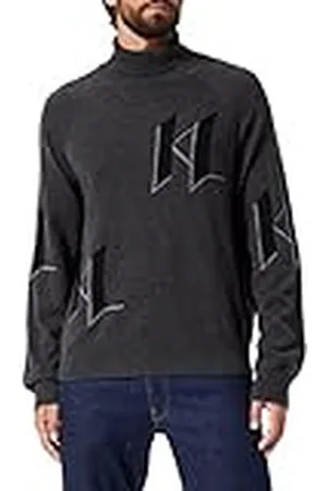 Karl Lagerfeld Herr Kashmir Kl Monogram Sköldpaddshals Jumper, , S