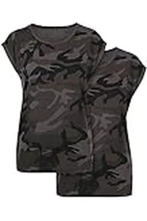 Build Your Brand Dam-t-shirt damer förlängd axel camo te 2-pack 4XL, , 4XL