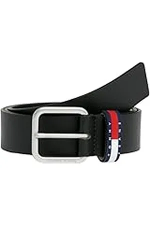 Tommy Hilfiger Ryan mäns vanliga bälte med läderflagga, , 80