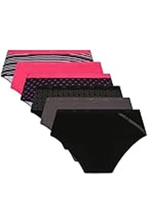 Dim Boxer dam färgglada stretch bomullsfickor x 6, , XL