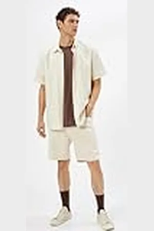 Koton Herr buttoned Pocket detalj bomull Bermuda Jean Shorts, , 29