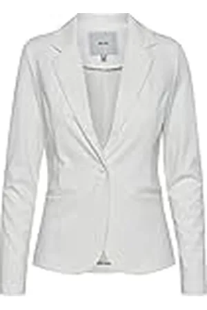 Ichi IHKATE BL dam blazer kort blazer, jacka med en knapp-kavaj med stretch och, Cloud Dancer (10111), XS