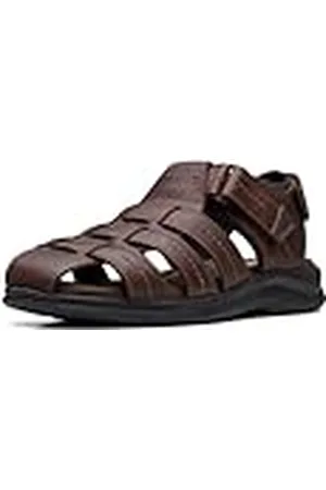 Clarks Walkford Fish Sandal för män, Brun tumb, 39.5 EU