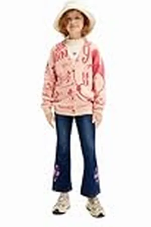 Desigual Flicka platt stickad tröja långärmad tröja, , 12 år