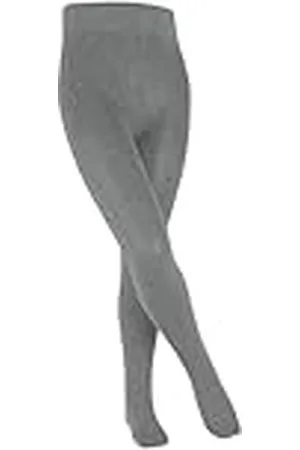 Falke Unisex, barn, familj, strumpbyxor, ventilerande, hållbar, biologisk bomull, ogenomskinlig, med komfortlinning, halkfri, slitstark, platt söm för tryckfri fotspets, 1 st, Grå (Light Grey Melange