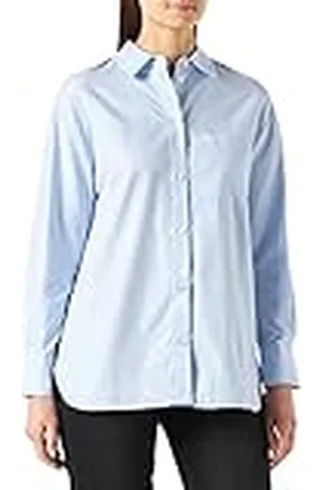 Maerz Damer sommar Oxford blus, , överdimensionerad