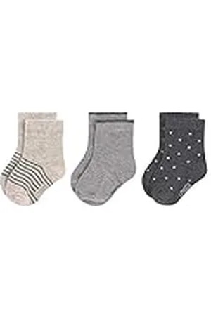 LÄSSIG LÄSSIG Unisex barn- och babystrumpor set om 3/grå storlek 19–22, , 19-22 EU