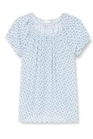Kaffe Plusstorlek Tunic kortärmad rund hals tryckt casual passform, , 46 stor