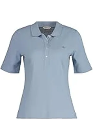 GANT Slim Shield Ss Pique pikétröja för damer, , XS