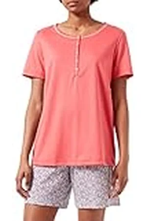 Calida Night Lovers kort dampyjamas, tillverkad av 100% supima-bomull, med tygtäckt elastiskt midjeband, , 36-38