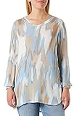 Kaffe Dam tunisk långärmad vanlig passform kafleur bärnsten tunic, , 36