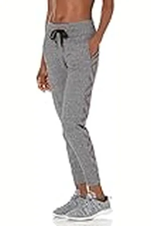 Calvin Klein Active Sweatpants för kvinnor, Black Heather Strass, medium