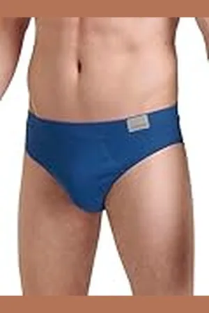 Sloggi Män män GO Natural Brief C2P Midi, blå mörk kombination, S (2-pack)