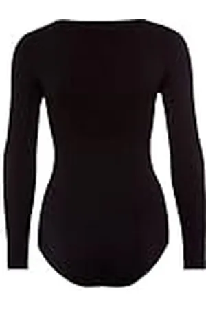 Falke Dam Body Fine Cotton – bomullsblandning, 1 st, Versch. färger, storlek XS-XL – sömlöst hantverk, feminin urringning