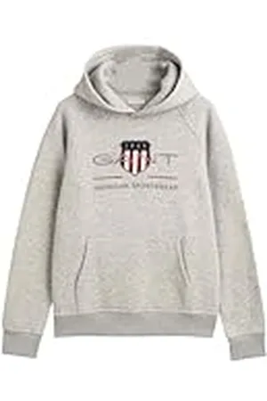 GANT Unisex barn arkiv sköld huvtröja huvtröja, , 170