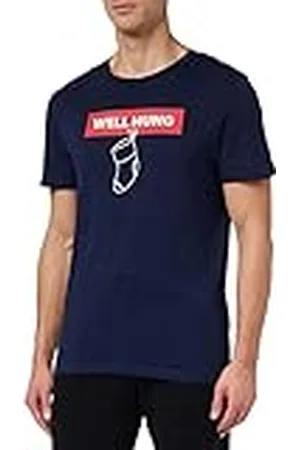 JACK & JONES Mäns JORELFEN Tee SS Crew Neck Xmas T-shirt, Navy Blazer, XL, , XL