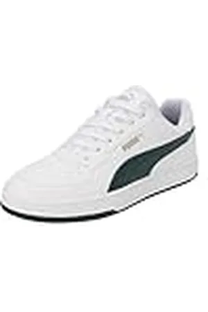 PUMA Unisex Caven 2.0 Sneaker, vit mörk myrten guld, 42.5 EU