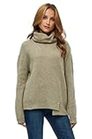 DESIRES Dam Daliah stickad rollneck, vinter TWIG sandmelange, S, Vinterkvist sandmelange, S