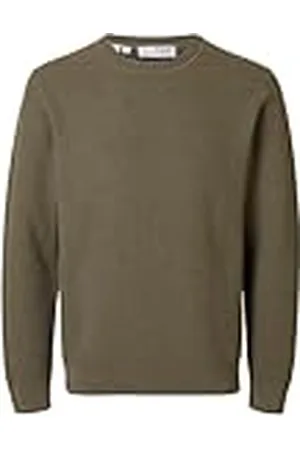 SELECTED Slhross Ls Knit Structure Crew Neck Noos, , XXL