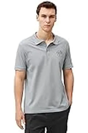 Koton Herr polo neck slim fit buttoned kortärmad landscape broderad T-shirt, , S
