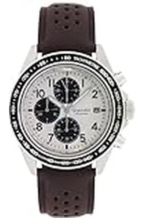 Gigandet Män analog japanskt kvartsurverk klocka med läderarmband 11VNAG24NE/007