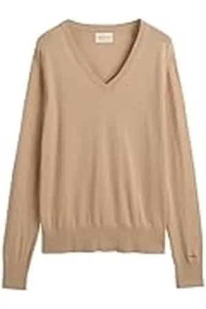 GANT FINE stickad V-hals, , S
