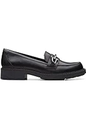 Clarks Orinoco2 Edge Loafer för kvinnor, Svart läder, 39.5 EU
