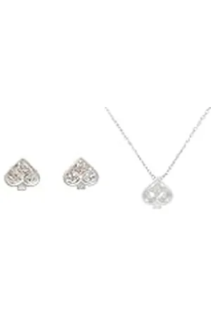 Kate Spade So Spade Studs & Pendant, Clear/Silver