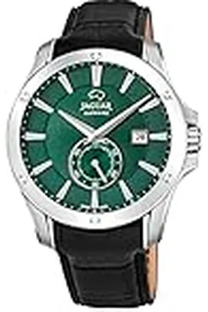 Jaguar Modell J878/3 klocka från ACAMAR Collection, 44 mm grön låda med svart läderrem för riddare, , rem