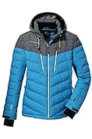 Killtec Skidjacka för män i dunlook med dragkedja med huva och snöstopp KSW 115 MN SKI QLTD JCKT, , S, 38713-000
