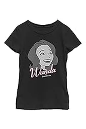Marvel Film WandaVision Wanda Smiles Girls Solid Crew Tee, , X-small, , XS