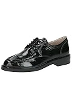 Caprice Lace-Up 9-23303-43 Oxford sko, svart nappa lak, 40 EU, , 40 EU