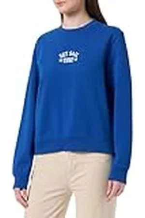 Scotch&Soda Damer bomull in conversion regular fit konstverk sweatshirt, , XS