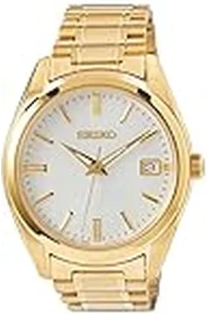 Seiko Herrklocka kvarts rostfritt stål med rostfritt stål band SUR314P1, guld, en storlek, armband, , Eén maat, Armband