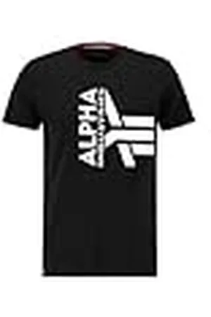 Alpha Industries Half Logo Foam T kortärmad T-shirt för män, , S