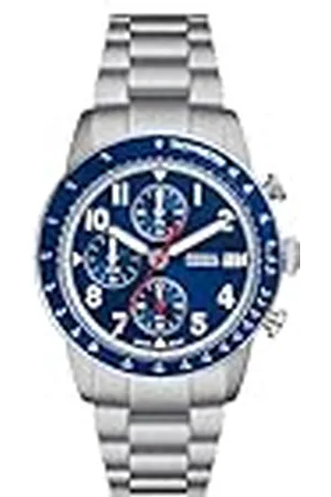Fossil Sport Tourer herrklocka, kronografverk med armband i rostfritt stål eller läder