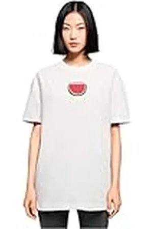 Merchcode Dam-t-shirt damer sommar – sommartime överdimensionerad pojkvän te, överdimensionerad passform, 100% bomull, , XXL