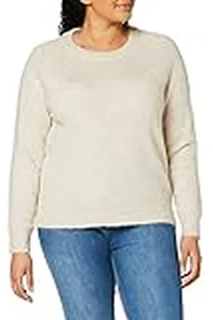SELECTED Dam Slflulu Ls Knit O-Neck Noos Tröja, Björkdetalj:melerad, S