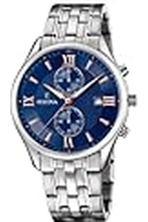 Festina Herr kronograf kvartsur med rostfritt stål F6854/6