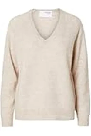 SELECTED SLFLULU New LS stickad V-hals B NOOS, , XL