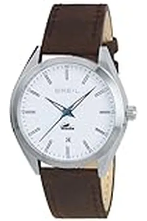 Breil Analog kvarts klocka för män med läderarmband TW1612