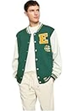 Koton Män College Jacket Bomber Neck Broidered Detailed Snap Button, , XL