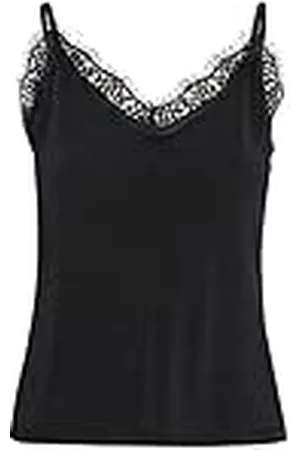 Part Two Dam Singlet topp V-hals spets detalj smal passform normal längd, , S