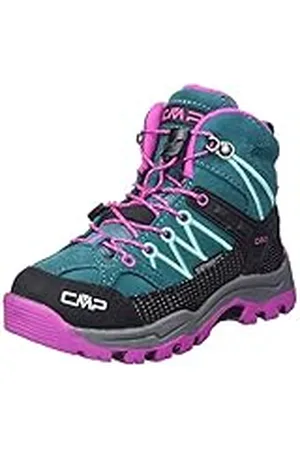 CMP KIDS RIGEL MID TREKKING SHOES WP unisex – barn Vandringsskor, Sjö-Rosa Fluo, 29 EU