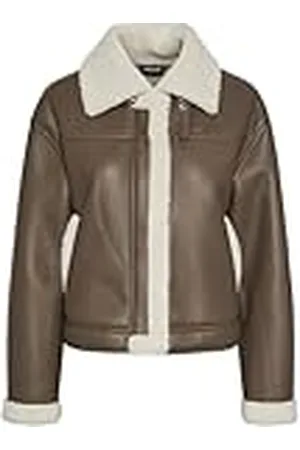 Pieces® Dam Pcjanelle kort jacka W. Fur kort jacka, , M