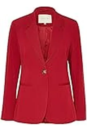 Kaffe Blazer Single Breasted Notch Lapel Regular Fit Jetted Pockets, , 32