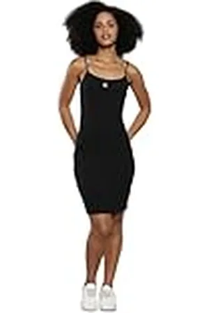 Calvin Klein Jeans dam släng ribbade bodycon klänningar, , S
